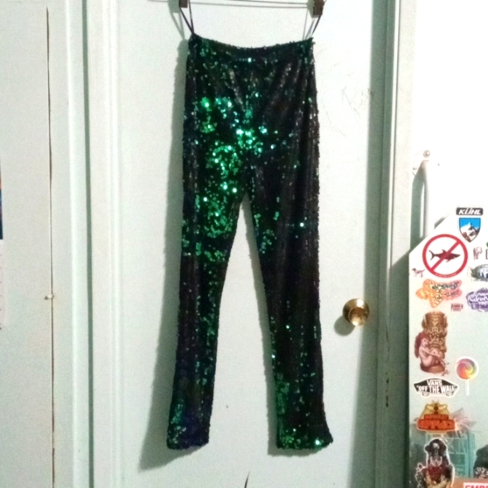 Forever 21 stretch sequin pants